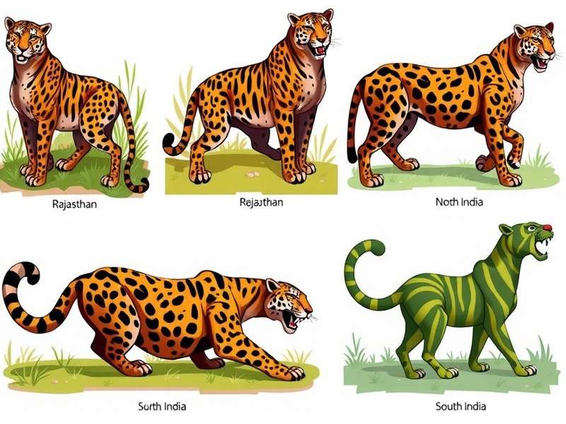 Jaipur Jaguars regional variants showing Rajasthan, North India, and South India themed content